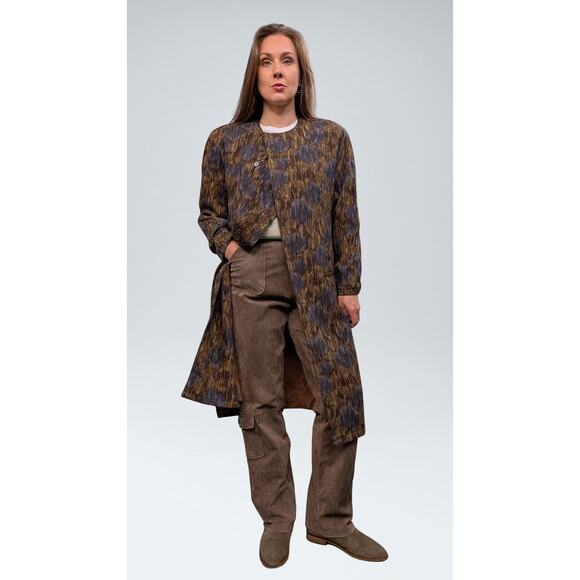 Vintage Omanti Wool Coat with Detachable Collar - Size 10 - Picture 2 of 8